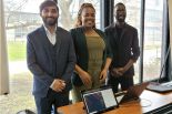 (From left to right) Aditya Waghmare, Anthoinette Ilolo, and Ivan Zziwa.