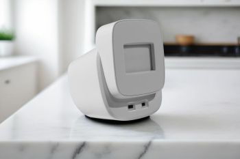 Beacon device on a table