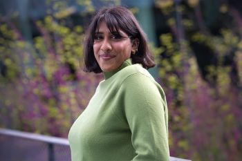 Environmental shot of Institute of Design 2025 graduating student Rhea Shah