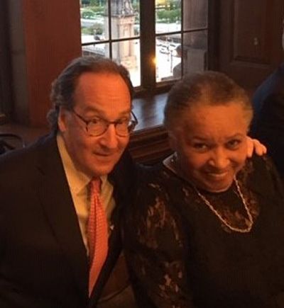 Mike with Gloria Ray Karlmark (CHEM ’65, MATH ’65), Illinois Tech alumna and one of the Little Rock Nine