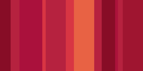 Solid vertical stripes in different variations of red