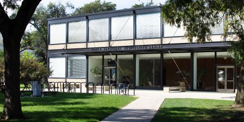 Outdoor front side photo of Armour Rettaliata Building at Illinois Tech