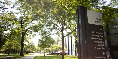 Mies Campus in the Spring